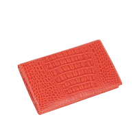 Portefeuille de passeport en cuir PU crocodile avec porte-cartes amovible Portefeuille de voyage utile