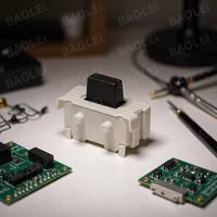 Interrupteur à bouton-poussoir latéral SMD 2x4 à commande légère