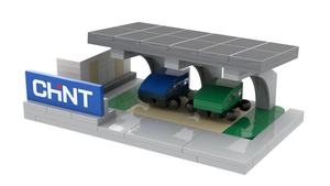 Ensemble de blocs de construction en plastique BRICK pour armoire de recharge de voitures électriques personnalisée et exclusive, idéal pour l'affichage en entreprise - Product Image 2