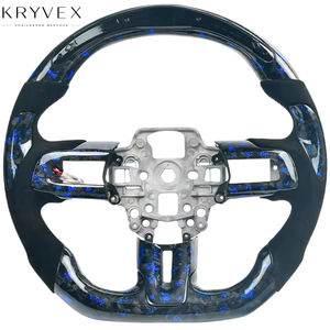 Kryvex para <span class=keywords><strong>Mustang</strong></span> <span class=keywords><strong>Raptor</strong></span> 2023-2025, Accesorios Interiores para Camioneta, Volante Personalizado de Cuero con Calefacción y Fibra de Carbono - Product Image 6
