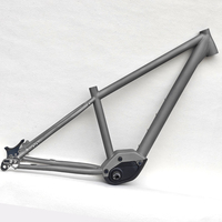 Cadre vtt en titane E-MTB de sablage avec moteur Bafang M820/moteur d'entraînement central de Scooter électrique pour conducteur de courroie