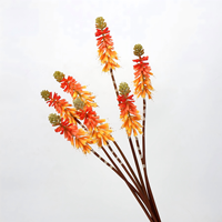 Rangkaian Bunga Hyacinth Buatan Torch Lily untuk Natal, Paskah, Pernikahan, Dekorasi Luar Ruangan, Sutra Buatan Tangan, Realistis, Indah, untuk Lanskap