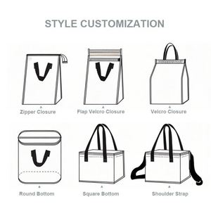 Reusable Non Woven Large Capacity Waterproof Cooler Bag Multi Color Thermal Insulated for Takeaway Food Delivery Lunch Packing - Product Image 4