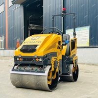 Compacteur routier à double tambour de haute qualité à bas prix, 330 kg, 550 kg, 1 tonne, 1,5 tonne