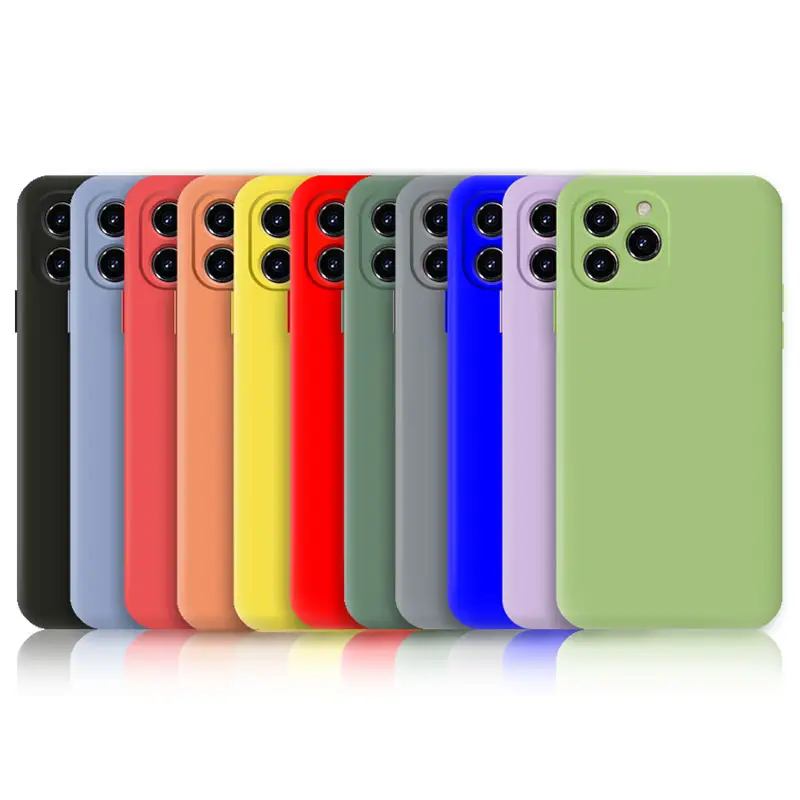 Free sample silicon TPU case for iphone 13 Pro max non-slip and good grip feeling mixed color silicone case for iphone 13