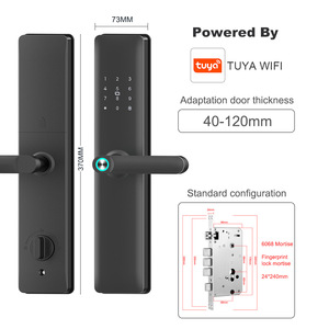 Khóa thông minh không cần chìa khóa Bluetooth Tuya Mở khóa từ xa Mật khẩu kỹ thuật số Thẻ IC Vân tay Sinh trắc học Khóa cửa thông minh - Product Image 5