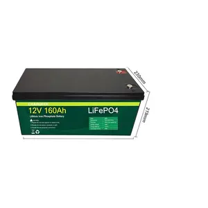 Lifepo4 बीएमएस 4 एस एसी 60A चार्जर 12V 100Ah 120Ah 300Ah Lifepo4 Akku Lifepo4 बैटरी पैक के लिए आर. वी./टूरिस्ट/समुद्री बैटरी