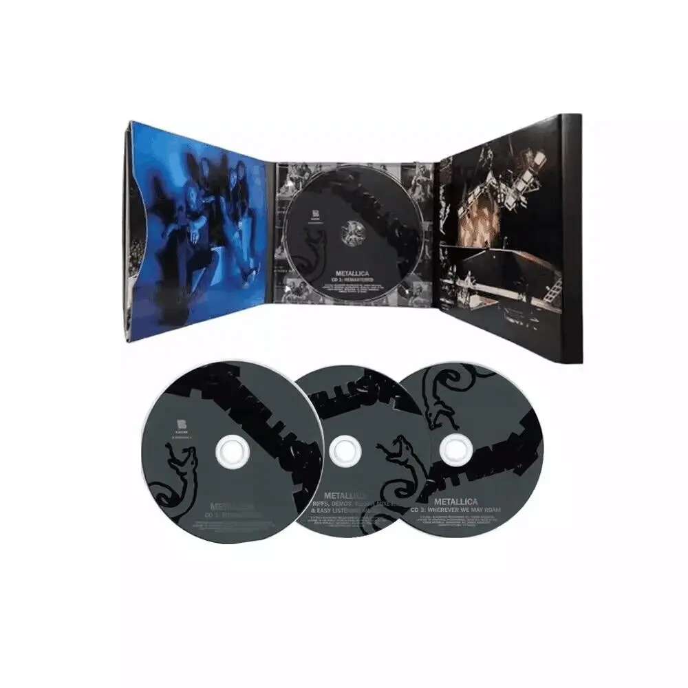 Frete grátis DVD shopify MOVIES TV show Filmes Fabricante fornecimento de fábrica Metallica álbum preto 3dvd disco