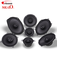 Haut-parleur coaxial en fer Seao OEM/ODM avec tweeter, 4 ohms, 12V, noir, garantie 12 mois pour la rénovation/amélioration des portières de voiture
