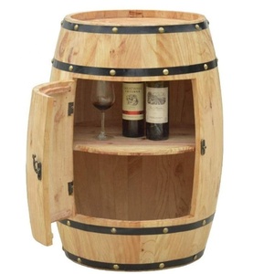Baril décoratif <span class=keywords><strong>de</strong></span> <span class=keywords><strong>vin</strong></span> en bois massif, morden naturel <span class=keywords><strong>de</strong></span> grande capacité, rangement <span class=keywords><strong>de</strong></span> <span class=keywords><strong>vin</strong></span> - Product Image 1