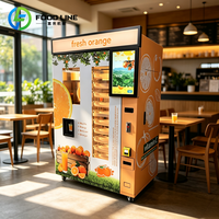 Volledig automatische real-time sapcentrifuge voor vers fruit, onbemande automaat voor versgeperst sinaasappelsap