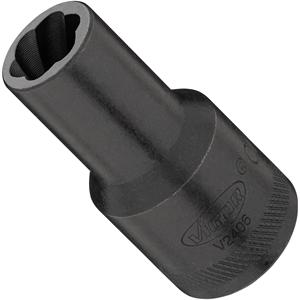 ซ็อกเก็ตออกเก็ตแข็งแรงพร้อมโปรไฟล์เกลียว V2406, สี่เหลี่ยมจัตุรัส1/2นิ้ว (12.5มม.), กลวงนิ้วสกรูด้านนอกขนาดของเครื่องดึง - Product Image 1