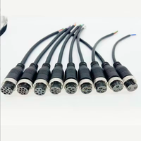 Câble d'extension vidéo GX20 Aviation Plug Line 2-12 cœurs, double connecteur mâle-femelle pour ordinateur, conducteurs en cuivre pur, PVC