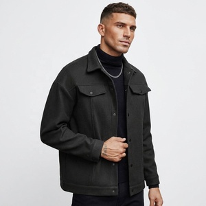 Giacca da <span class=keywords><strong>Uomo</strong></span> Nuova Collezione Autunno/Inverno 2026 Stile Europeo e Americano con Colletto Risvoltato in Finta <span class=keywords><strong>Lana</strong></span>, Casual Sportiva ed Elegante - Product Image 2