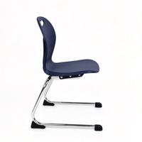 Chaises d'étudiant pour l'école, base cantilever, dossier moulé monobloc, empilables, pour salle de classe, étude et lecture