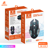 Souris de jeu sans fil Jeqang nouvelle génération 6D avec éclairage coloré et fonctionnalités Bluetooth