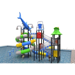 Aire de jeux <span class=keywords><strong>aquatique</strong></span> extérieure Splash Pad Sprinkler Floor Water Park Equipment Slides for Kids Play - Product Image 4