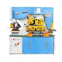 Machine de découpe et de poinçonnage hydraulique multifonctionnelle industrielle certifiée CE tout-en-un pour profilés et tôles, avec moteur