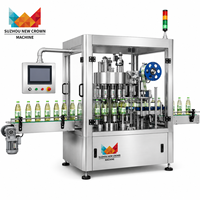 Machine d'étiquetage rotative automatique à grande vitesse 12000-15000 BPH pour bouteilles en PET, eau, jus, boissons gazeuses
