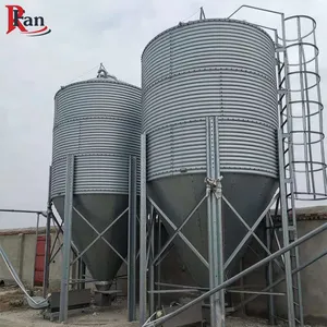 Silo de stockage de graines de tournesol galvanisé Poubelles d'alimentation pour poulets à vendre