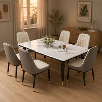 Chaise de salle à manger moderne et élégante en cuir, pliable et pivotante, avec pieds en métal, pour la maison, le bar, l'appartement, la cave à vin et l'atelier (refroidissement)