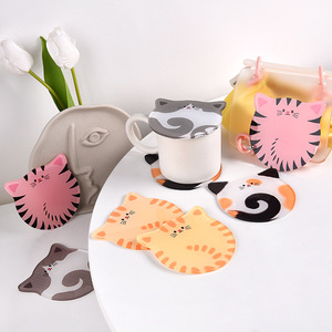 ที่รองแก้วกาแฟอะคริลิคคุณภาพดี เป็นมิตรกับสิ่งแวดล้อม ดีไซน์แมวแบบคลาสสิกทันสมัย รับสั่งทำ สำหรับใช้ในบ้านและร้านอาหาร - Product Image 5