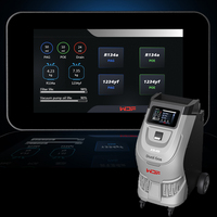 WDF X549 Machine de récupération et de recharge de courant alternatif à double gaz pour R134a R1234yf avec station de recyclage automatique de réfrigérant à détection de fuite