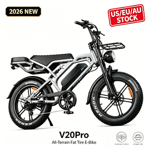 Bicicleta Eléctrica de 20 Pulgadas con Llantas Gruesas, 48V, Frenos Hidráulicos, Doble Suspensión, Bicicleta Eléctrica para Adultos V20Pro, Bicicleta Eléctrica Rápida - Product Image 1