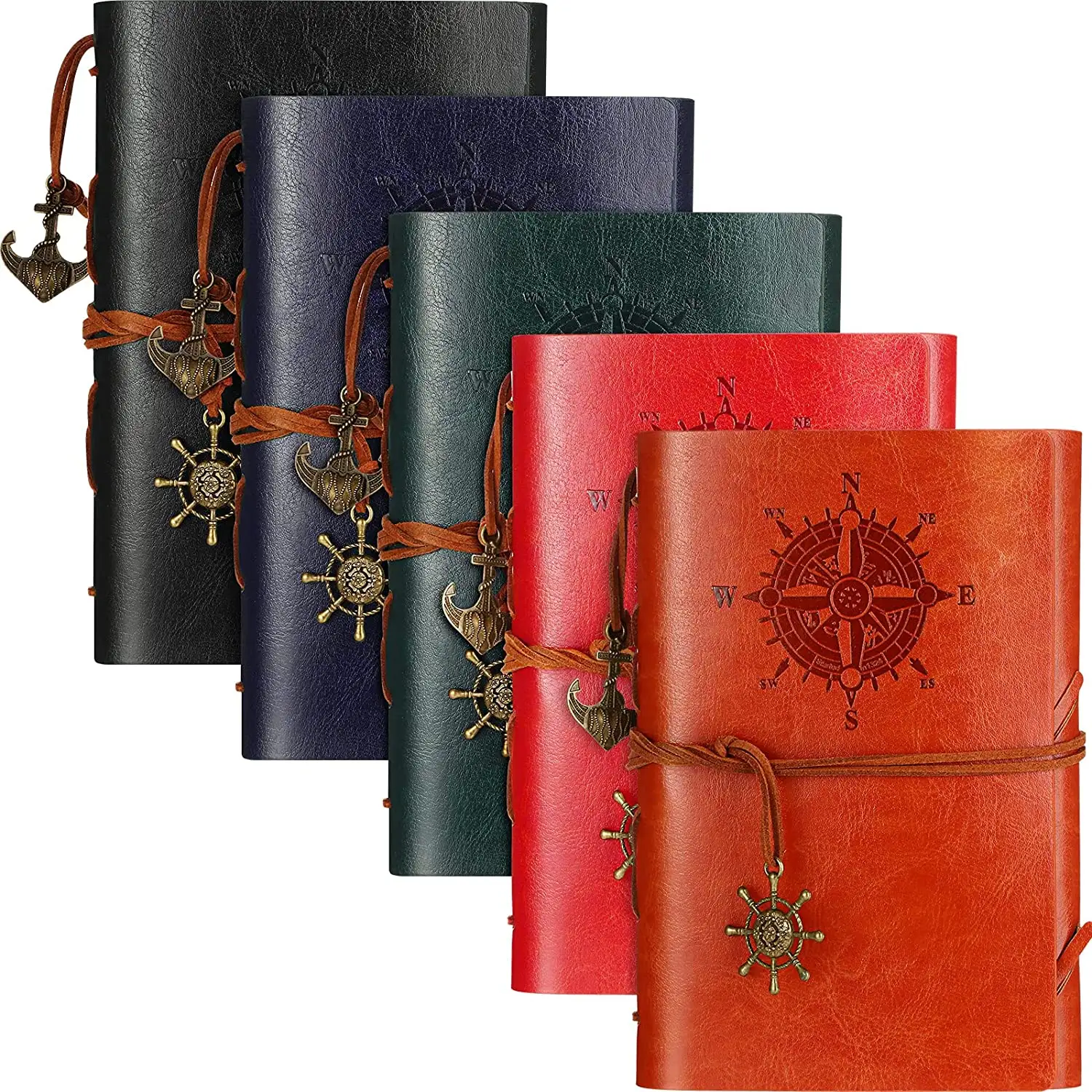 Vintage Refillable Journey Diary Leather Diary Notebook Travel Journal Notebook for Gift