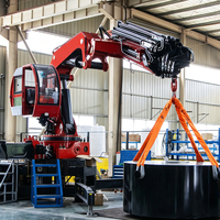 Nouvelle grue mobile sur camion Bob-lift avec treuil, cabine PTO, grue à bras hydraulique de 20 tonnes, grue hydraulique mobile pour camion