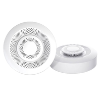 Smart WiFi ZigBee Option Moniteur de qualité de l'air en plastique CO2 COV Détecteur de gaz Capteur d'humidité Boîte à air Compatible Android