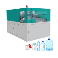 Machine de soufflage automatique de préformes pour bouteilles à alimentation manuelle 2 cavités 2L, machine de fabrication de bouteilles en plastique pour bouteilles d'eau