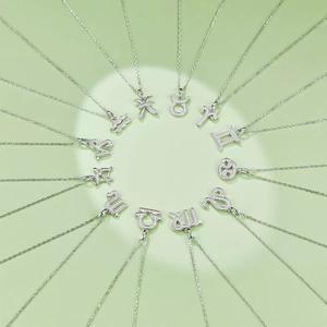 Collares con Signos del Zodiaco en Oferta, Juego de 12 Diseños de Constelaciones, Cadena Ajustable, Collares de Moissanita para <span class=keywords><strong>Mujer</strong></span> - Product Image 4