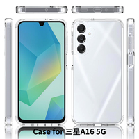 Coque Hybride Anti-jaunissement Transparente pour Samsung Galaxy A16 5G, Panneau Arrière Épais de 2,0 MM avec Côtés en TPU