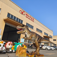 Modèles de dinosaures animatroniques électriques simulés, dinosaures réalistes pour parc à thème