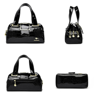 Sac fourre-tout de luxe pour femme à motif crocodile élégant, triple compartiment zippé, sac à bandoulière 3 couches, faible MOQ, logo personnalisé OEM