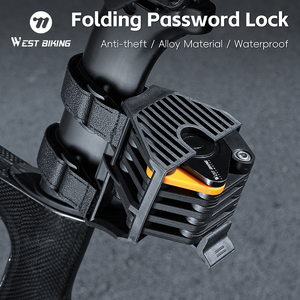 WEST BIKING Accessoires Scooter Électrique Pliant Robuste Grinder Preuve Vélo Serrure Antivol Vélo De Montagne Hambourg Serrure - Product Image 6