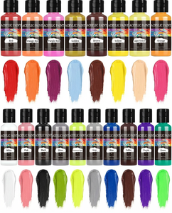 Reliable Factory Color Stability Fast-drying Eco-friendly Acrylic Paint for Canvas and <b>Paper</b> Art - Product Image 5