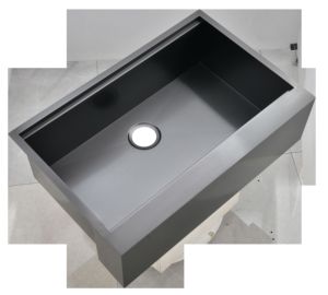 <span class=keywords><strong>Lavello</strong></span> da <span class=keywords><strong>Cucina</strong></span> in Acciaio Inox 2024 Nero, Vasca Singola Moderna Semi Incassata Quadrata Yf-3322zw, 5 Anni di Garanzia, Finitura Spazzolata CN;GUA - Product Image 2