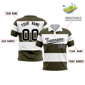 Camisetas Polo Personalizadas con Logotipo para Hombre, Camisetas Lisas al por Mayor con Diseños de Cuello de Tela Tejida a Rayas - Product Image 2