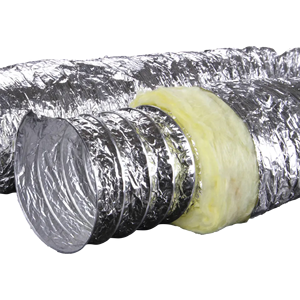 Isolation de conduit en fibre de verre avec feuille d'aluminium de 300mm de diamètre - Product Image 2