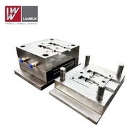 Moule d'injection pour câble de données haute vitesse, fibre optique et surmoulage de connecteurs, plastique, acier, aluminium basse pression