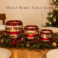 Lot de Porte-Bougies en Verre Dépoli Coloré pour Bougies Tealight et Votives – Décoration de Table pour Noël, la Saint-Valentin et Halloween