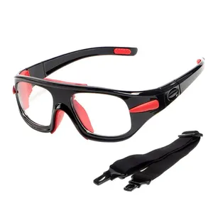 <span class=keywords><strong>Lunettes</strong></span> de sport unisexes anti-collision et anti-explosion pour basketball, <span class=keywords><strong>lunettes</strong></span> de football d'extérieur, monture optique avec sangle - Product Image 3