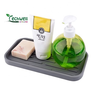 Silicone Kitchen Sink Organizer Waterproof Storage Tray Soap and Sponge Holder