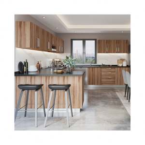 Modern Minimalist Style Solid Birch Wood Cabinets Customizable Color Size Multi-Purpose Design for Complete <b>Kitchen</b> <b>Furniture</b> - Product Image 6