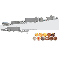 Petit déjeuner chips céréales collations Machine d'extrusion flocons de maïs flocons de maïs collations aliments soufflés faisant souffler et mûrir extrudeuse