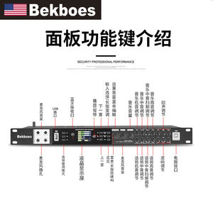 BekboesYM50プロフェッショナルイコライザーDSPPA2スピーカー管理システムデジタル信号ビデオサウンド機器Dspオーディオプロセッサ - Product Image 4