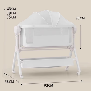 Berceau électrique horizontal pour bébé, lit à bascule intelligent à commande à distance, berceau en alliage d'aluminium réglable pour nouveau-né - Product Image 4