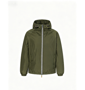 Chaqueta parka con capucha para hombre, poliéster, impermeable, de secado rápido, con cremallera, corte regular, ropa exterior - Product Image 2